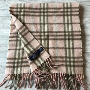 Burberry London Pink Cashmere Scarf